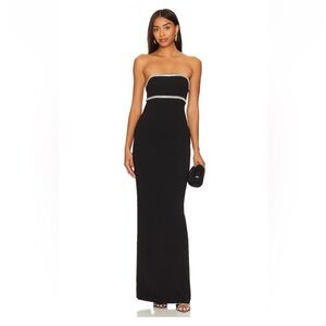 Lovers + Friends x Rachel Cosette gown black